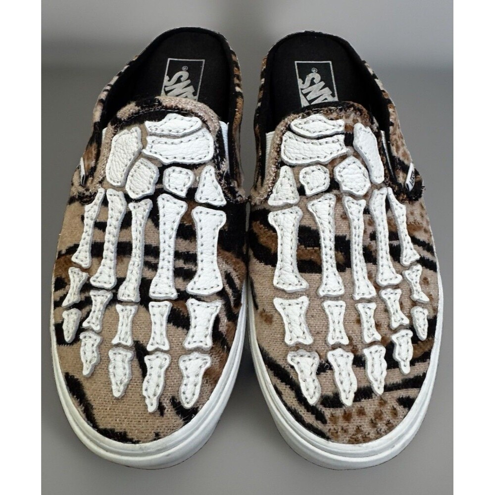 EUC Vans Slip-On Mule M7 W8.5 Hazy Bones Blanc De Blanc VN0A4P3UJVY